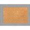 Cork Board, Brushed Nickel Frame - Bulletin Board, Organization Board, Pin Board